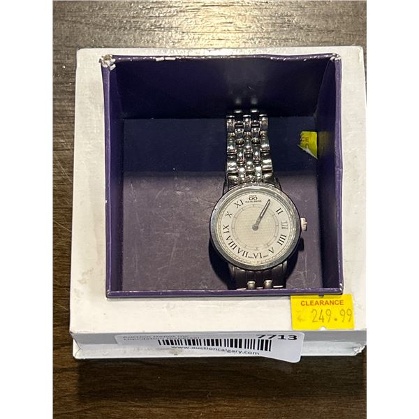 Blue Enchante Roman Numeral Watch, Stainless Steel, Swiss Made