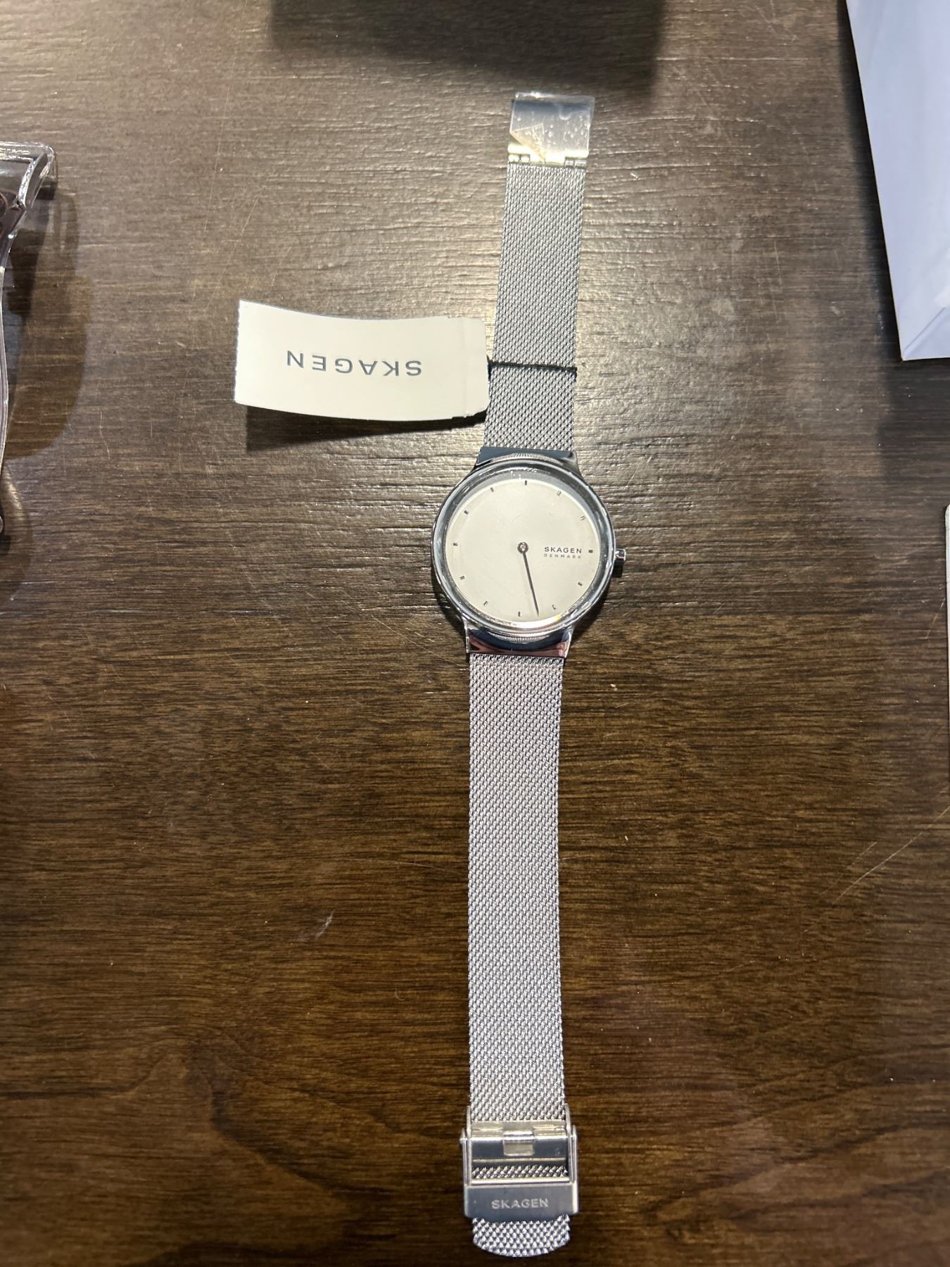 Skagen Stainless Steel Quartz Watch with Mesh Band