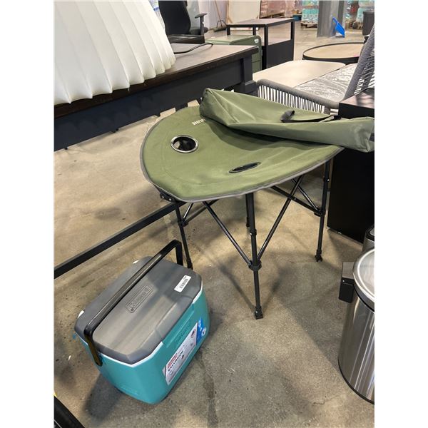 Coleman Excursion 16 Qt Cooler and Folding Chair with Cupholders