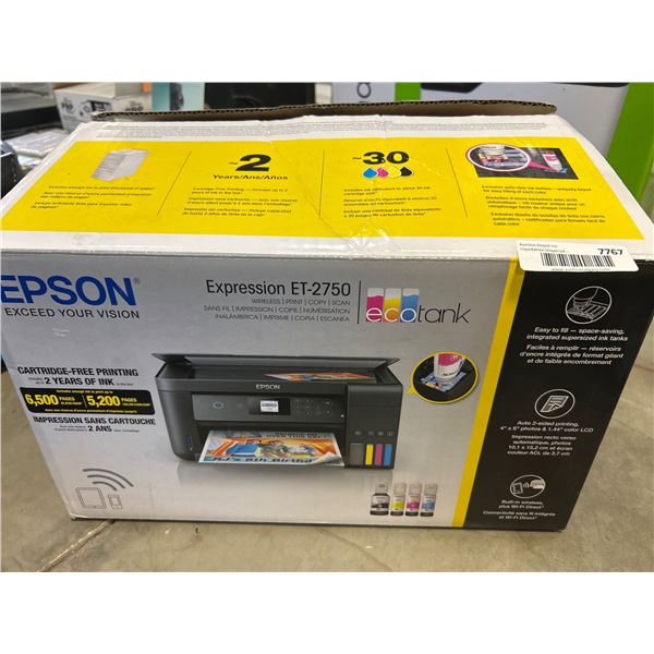 Epson Expression ET-2750 EcoTank All-In-One Supertank Printer