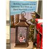 Image 1 : Holiday Lantern With LED Light Featuring Snowman Design