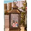 Image 2 : Holiday Lantern With LED Light Featuring Snowman Design