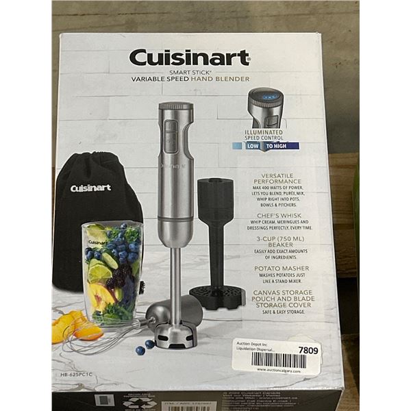 Cuisinart Smart Stick Variable Speed Hand Blender, Model HB-622PC1C