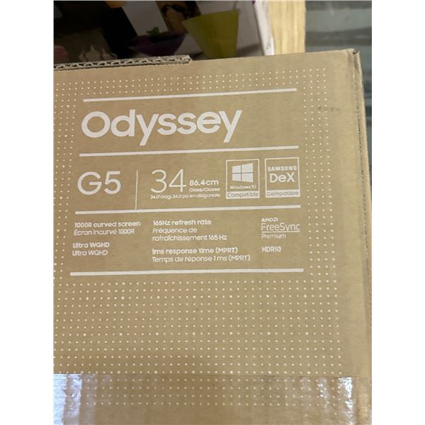 Samsung Odyssey G5 34-Inch Curved Gaming Monitor With FreeSync Premium