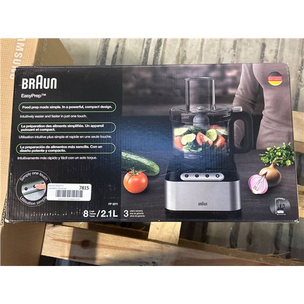 Braun EasyPrep Food Processor with 8-Cup Capacity, PF711 Model