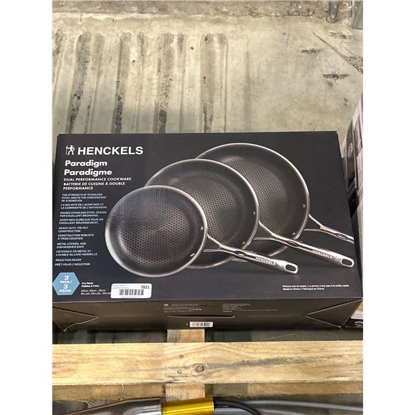 Henckels Paradigm Tri-Ply Stainless Steel 3-Piece Cookware Set