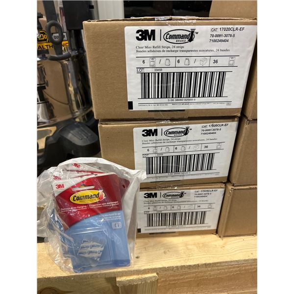 3M Command Clear Mini Refill Strips 17020CLR-EF (24 Strips per Pack)