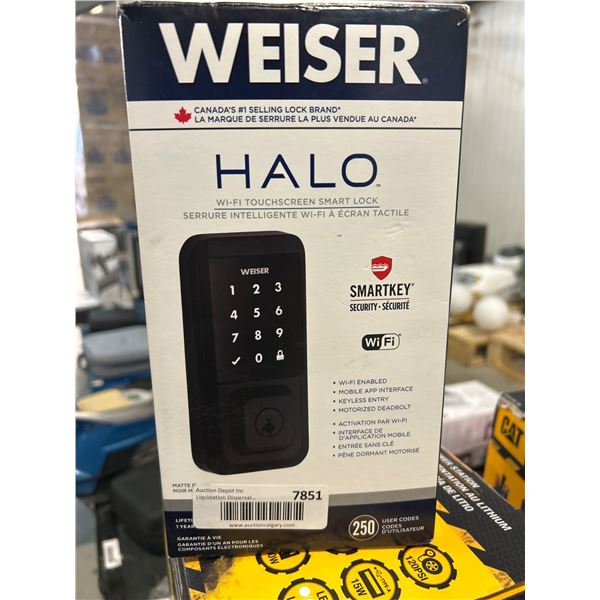 Weiser Halo Wi-Fi Touchscreen Smart Lock with SmartKey Security
