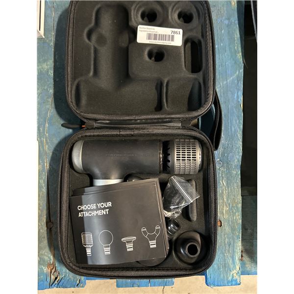 Handheld Percussion Massage Gun with Multiple Attachments