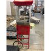 Image 1 : Red Popcorn Machine with Cart, Model Unknown