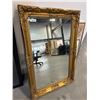 Image 1 : Large Rectangular Ornate Gold Wall Mirror with Decorative Frame