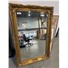 Image 2 : Large Rectangular Ornate Gold Wall Mirror with Decorative Frame