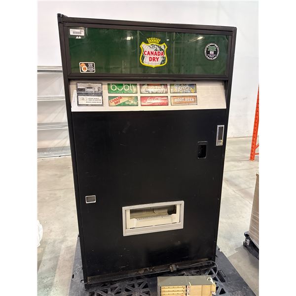 Canada Dry Branded Soda Vending Machine with Green Panel
