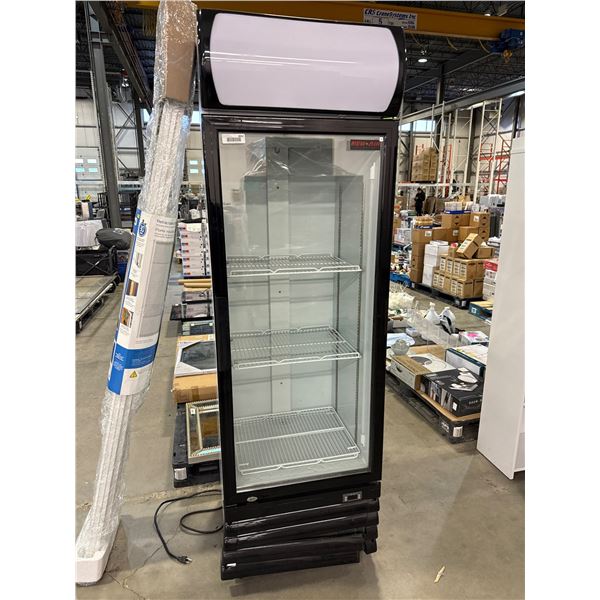 Glass Door Beverage Cooler Model NGR-038-H with 3 Shelves