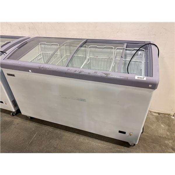 SD/SC366SY Freezer Showcase with Sliding Glass Doors and 650L Capacity