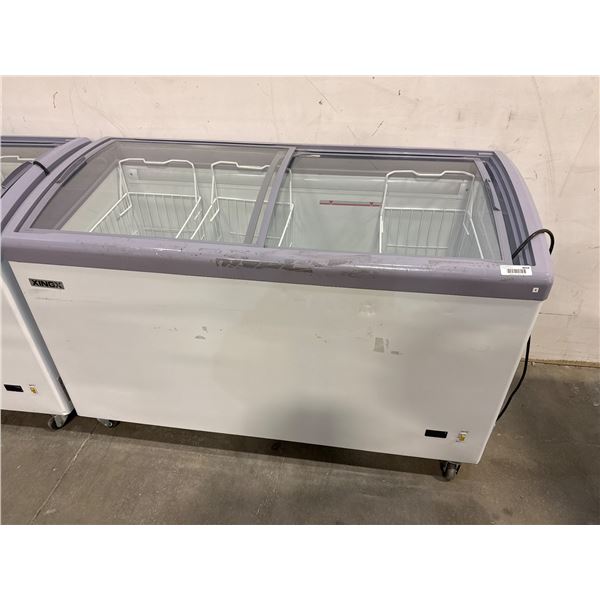 SD/SC366SY Freezer Showcase with Sliding Glass Doors and 650L Capacity