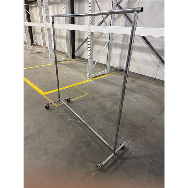 Adjustable Chrome Garment Rack With T-Base Design