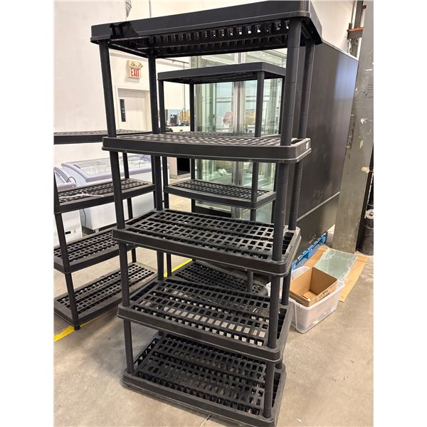 Five-Tier Industrial Plastic Shelving Unit
