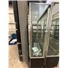 Image 2 : Glass Display Cabinet with Metal Frame and Storage Base