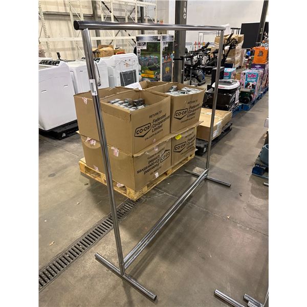 Adjustable Chrome Garment Rack With T-Base Design