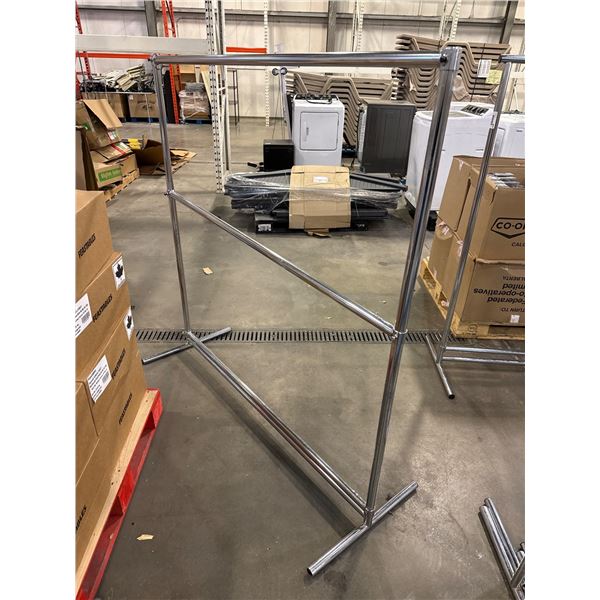 Adjustable Chrome Garment Rack With T-Base Design