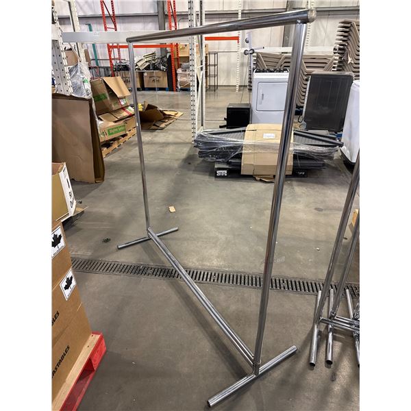 Adjustable Chrome Garment Rack With T-Base Design
