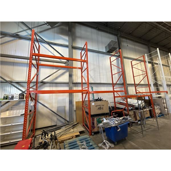 LOT Pallet Racking  (27 ft) incl.-4 – 16’x42″ uprights & 9 – 8[x