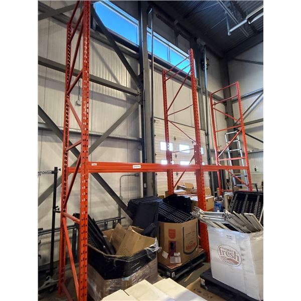Pallet Racking  (18 ft) incl.- 3 – 16’x42″ uprights & 4-8ft x beams