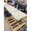 Image 1 : Rectangular Folding Table with Metal Legs and Plastic Top