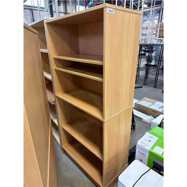 Wooden Bookshelves with Multiple Adjustable Shelves