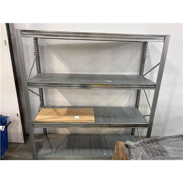 Metal Storage Shelving Unit with Four Adjustable Shelves