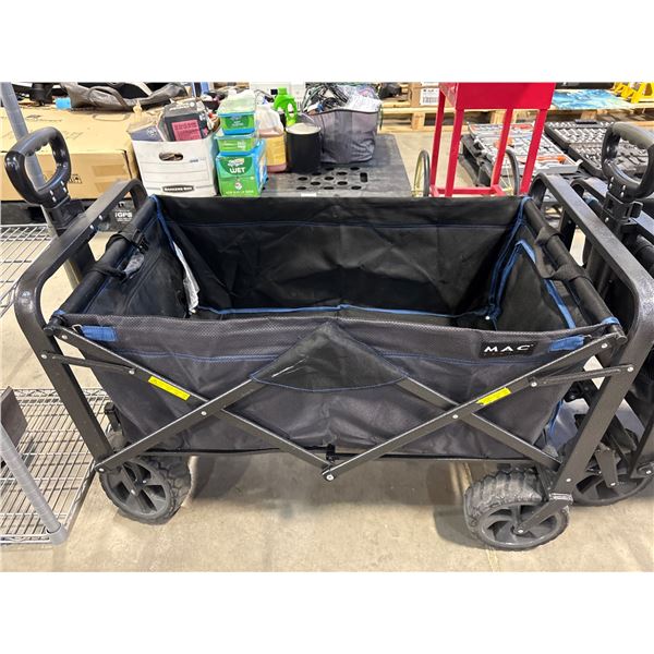 Collapsible Utility Wagon by Mac Sports with Steel Frame and All-Terrain Wheels