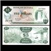Image 1 : 1989 Guyana Scarce $5 Crisp Unc Note (CUR-05796)