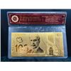 Image 1 : 24K Gold 100 Dollar Canadian Banknote