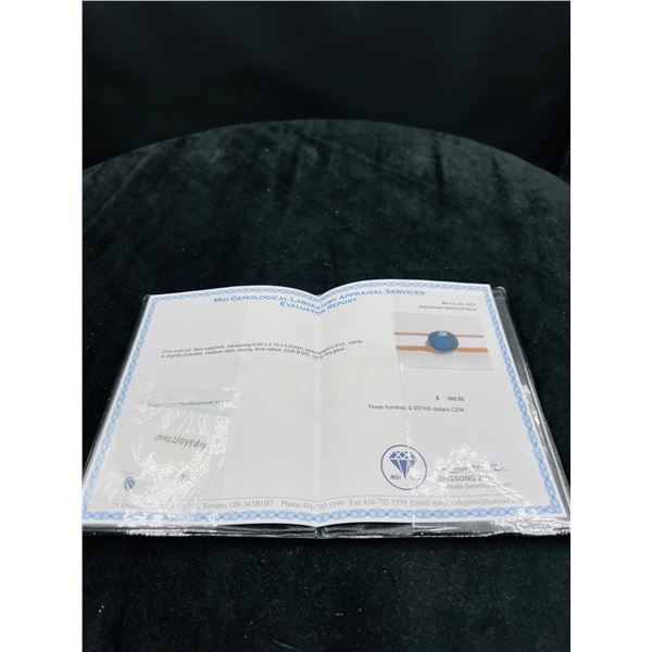 Oval-Cut Blue Sapphire