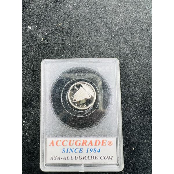 1986 Certified Canadian Dime