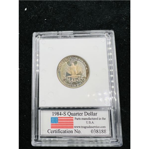 Certified 1984 United States Quarter Dollar