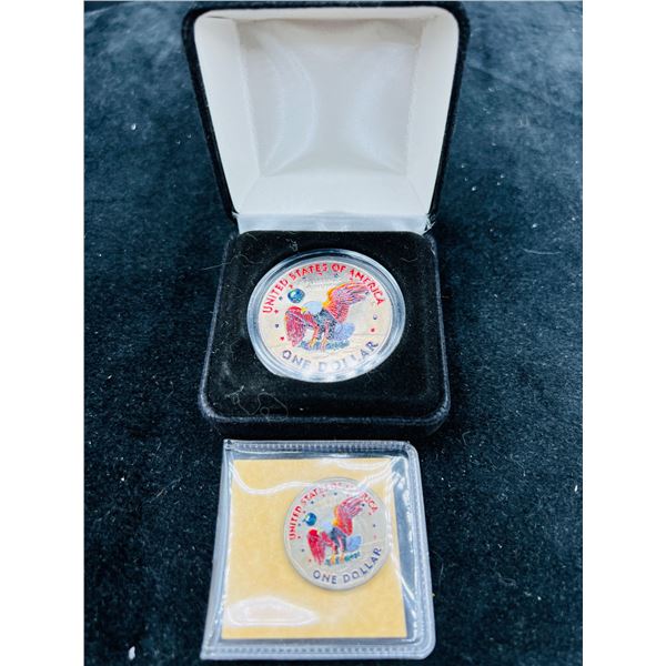 "Susan B. Anthony Dollar Colorized"