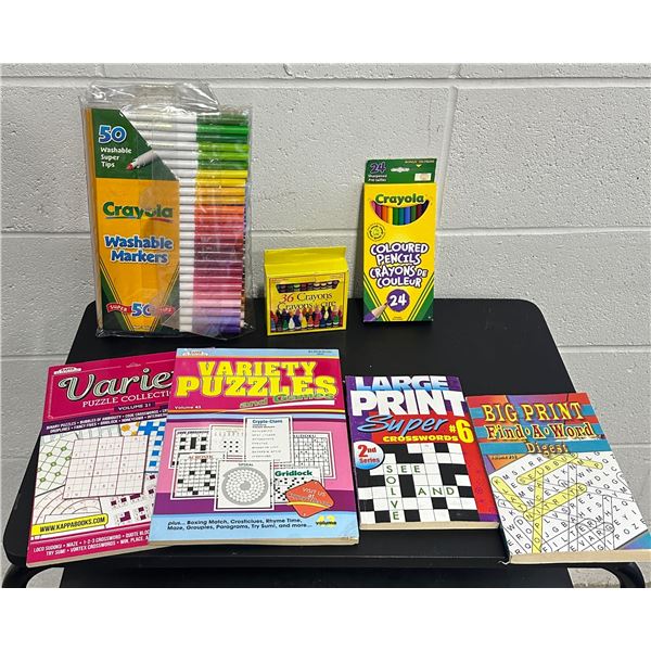 Markers and Puzzles Lot