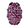 Image 1 : Natural Rhodolite Garnet Ring