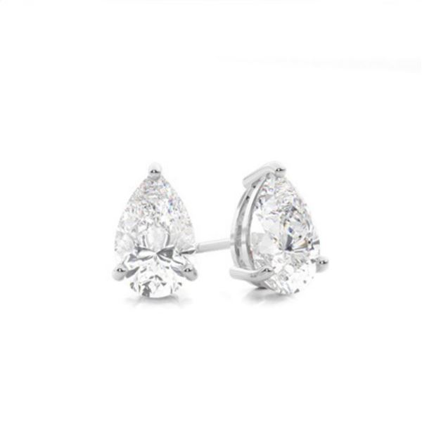 Gold & White Diamond 7.22 Cts EarStuds