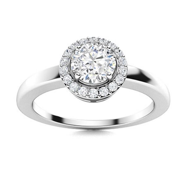 Gold & Brilliant White Diamond 2.50 Cts Ring - E/VVS