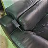 Image 5 : Modern Black Leather Reclining Sectional with Console Armrest And Chaise Lounge