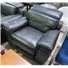 Image 2 : Modern Black Recliner Armchair, Approx. H32" x W44" x D37"
