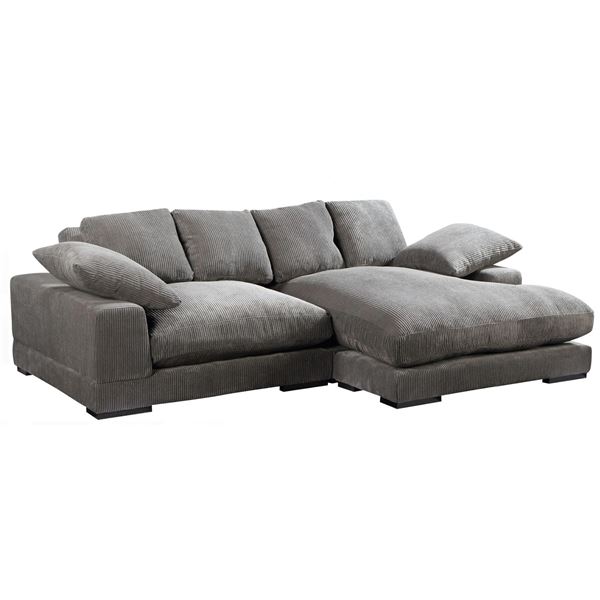 New Moe's Home Collection Plunge Sectional Charcoal - RV: $3249 CAD (TN-1004-25-0)