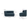 Image 2 : New Moe's Home Collection - Yoon 2 Seat Sofa Left Nightshade Blue - RV: $2635 (JM-1019-45)