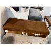 Image 1 : Brown Cowhide Storage Bench / Ottoman, Approx. H15" x W58" x D21"