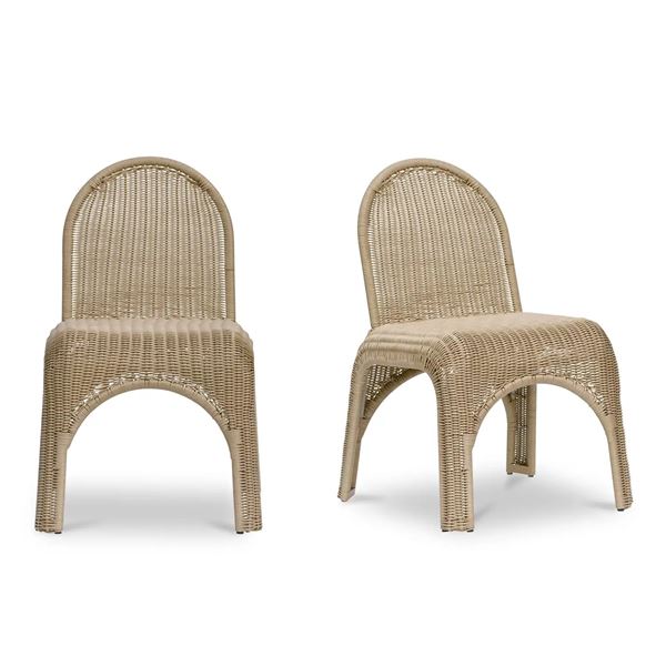 New Moe's Home Collection - Set of 2 Kendall Outdoor Dining Chair Natural - RV: $1469 CAD (GE-1006-2