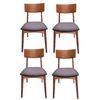 Image 1 : Set of 4 Upholstered Dining Chairs