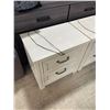 Image 2 : Set of 2 Whitewashed Nightstands, Approx. H24" x 23.5" x 16"